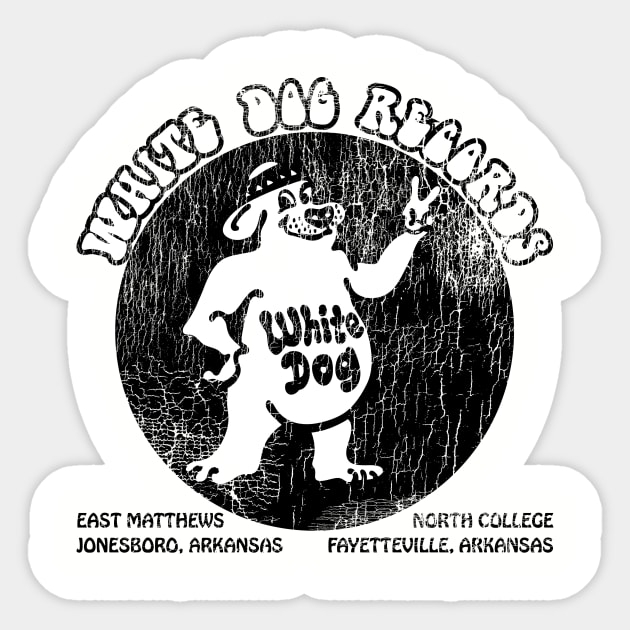 White Dog Records Sticker by rt-shirts